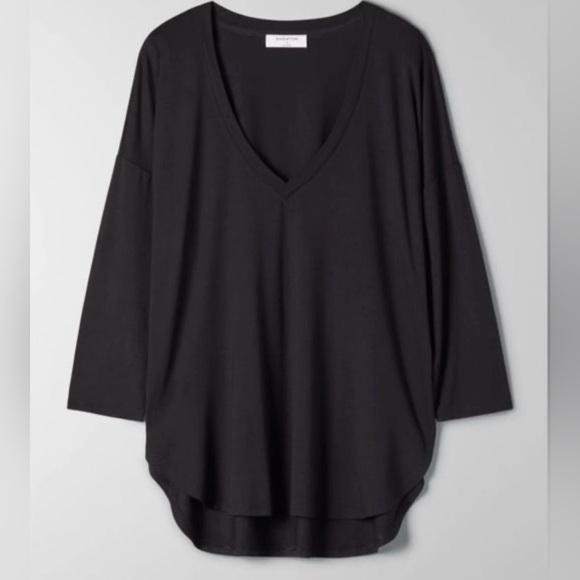 Babaton Tops - Babaton Black V-Neck Tunic Top